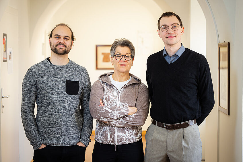 Projektteam – David Ressmann, Marija Wakounig, Simon Urban (Foto: Christian Lendl)